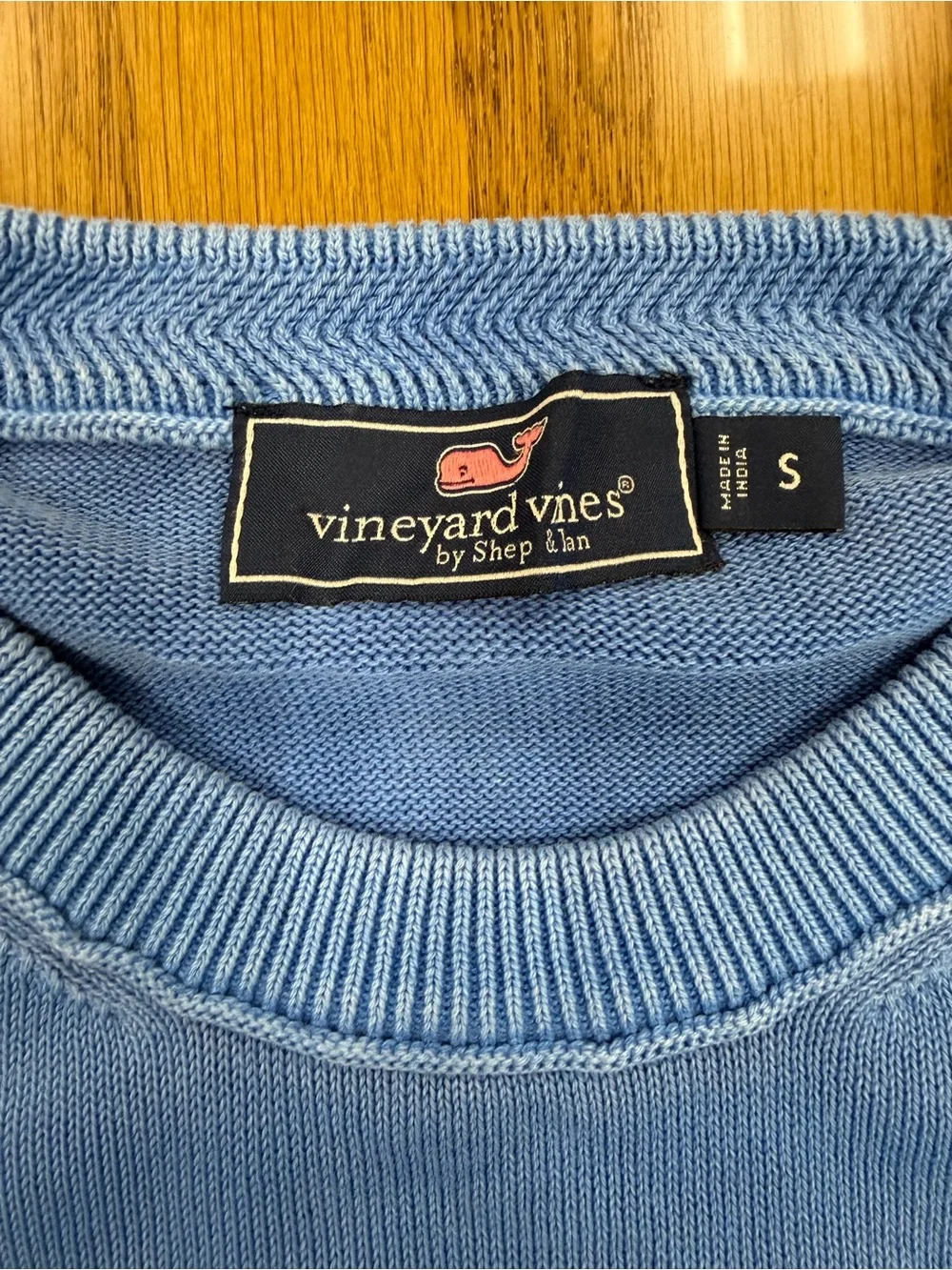 Lot Of 2 Vineyard Vines Lightweight Cotton Sweater Preppy Blue UNC S - 20 x 25